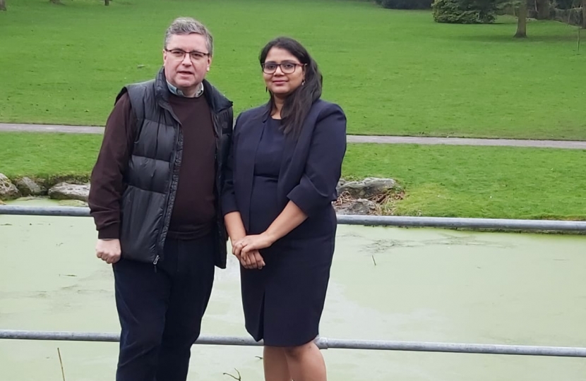 Bhawna Goyal with our MP Robert Buckland