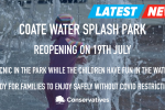 coate water splash park to re-open