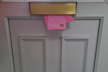 Cards in a letterbox